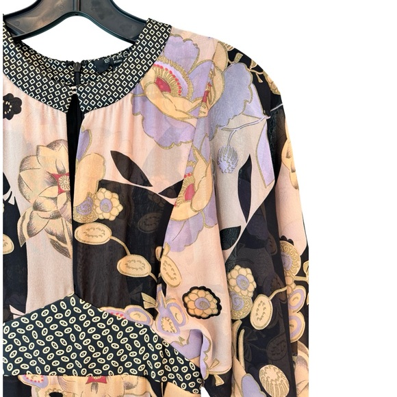 ETRO Floral Print Silk Maxi Dress Gown IT 42 - Picture 5 of 7